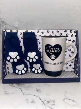 Sheffield Home Travel Mug & Pet Socks Gift Set